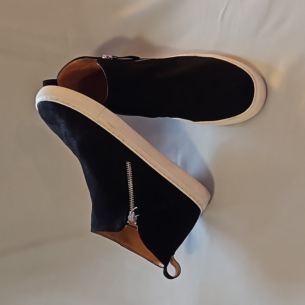 J. Crew Faux Suede Zipper Sneaker Womens size 9.5